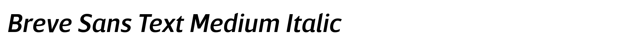 Breve Sans Text Medium Italic image